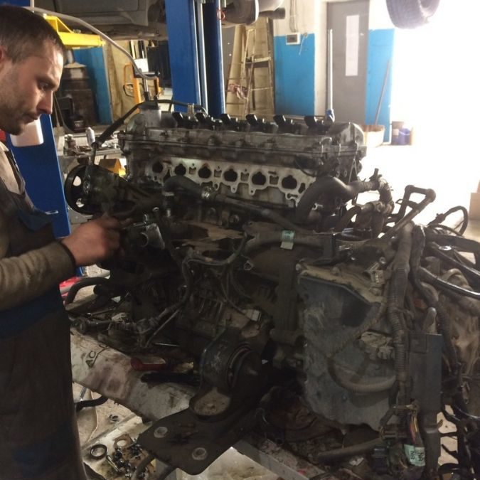 СБОРКА ГБЦ И ЗАМЕНА ТЕРМОСТАТА